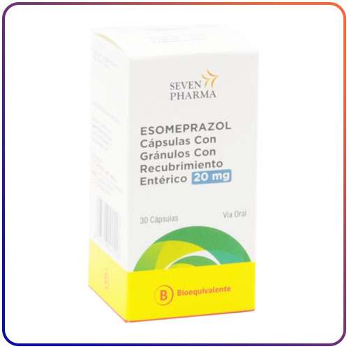 ESOMEPRAZOL 20 MG - CAPSULAS - SEVEN PHARMA